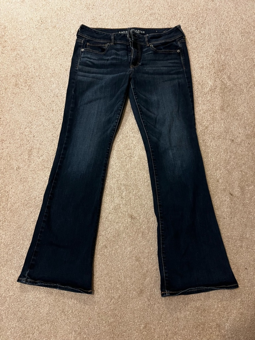 American Eagle Outfitters Dark Indigo Flare Jeans